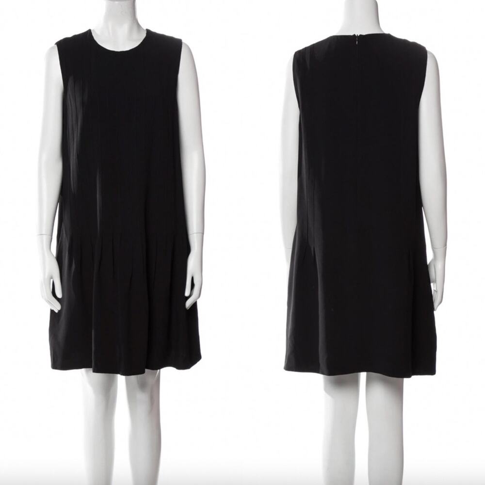 Belstaff Black Pleated Sleeveless Dress Size 6